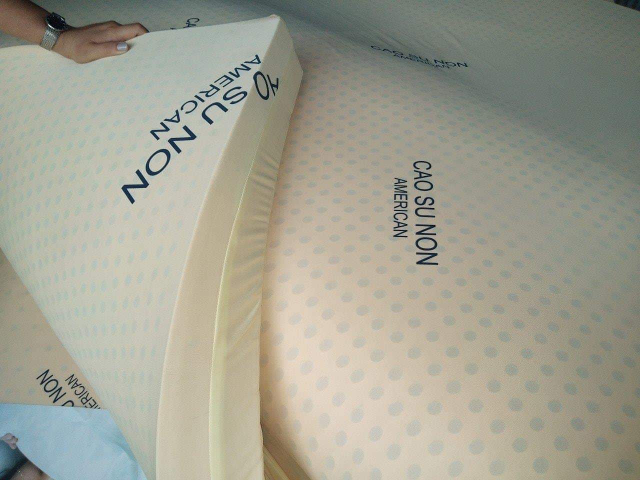 nệm cao su non american 1m6