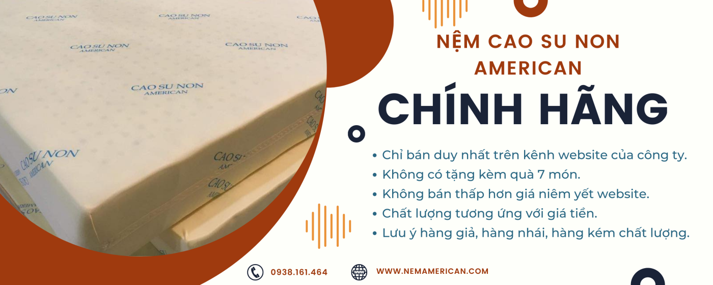 nệm cao su non american